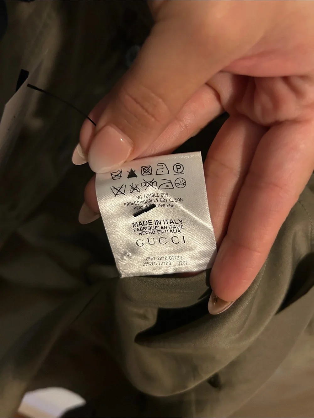 Gucci Olive Short-Sleeve Button Front Shirt Jacket